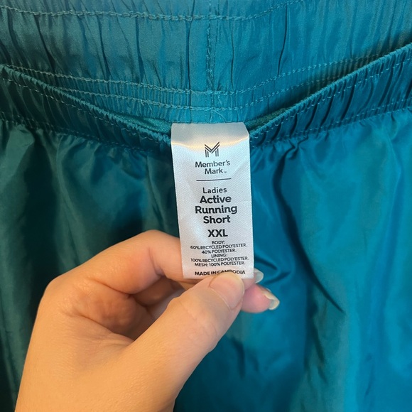 Member's Mark Ladies Active Short Cabo Blue/Washed Mint NWOT XXL - Picture 4 of 5